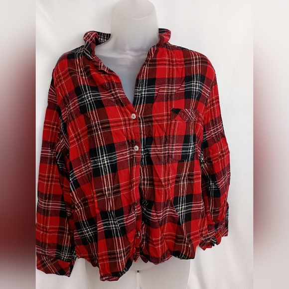2/$30 Victoria's Secret Soft Cozy Red and Black Checkered Pajamas Short Set (#4) - Picture 1 of 10